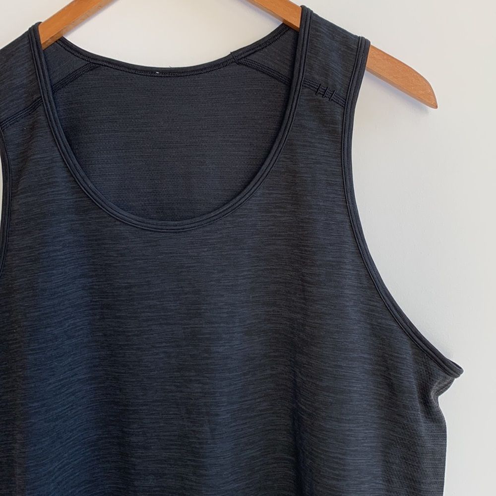 lululemon Men's Tech Tank Heathered Black SzL